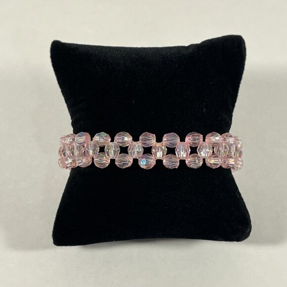 Set of Bracelets! 9 Colors! Acrylic Beads with Cross Weave Pattern! NWT! - Picture 9 of 10